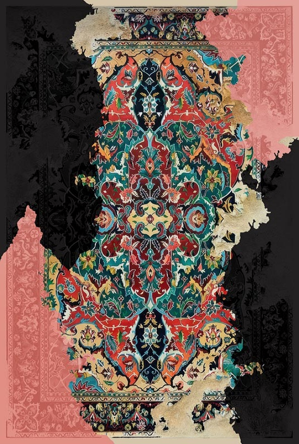 فرشینه و قالیچه مدرن مناسب حال و پذیرایی برند دفه کد DAL M487