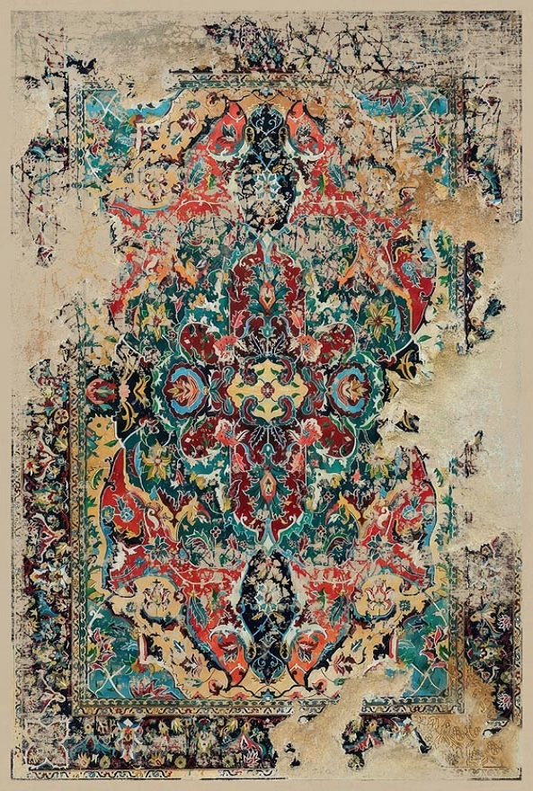 فرشینه و قالیچه مدرن مناسب حال و پذیرایی برند دفه کد DAL M490