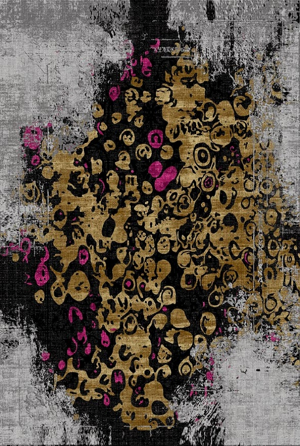 فرشینه و قالیچه مدرن مناسب حال و پذیرایی برند دفه کد DAL M494