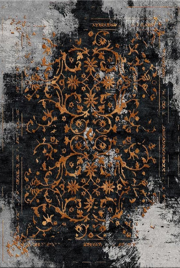 فرشینه و قالیچه مدرن مناسب حال و پذیرایی برند دفه کد DAL M497