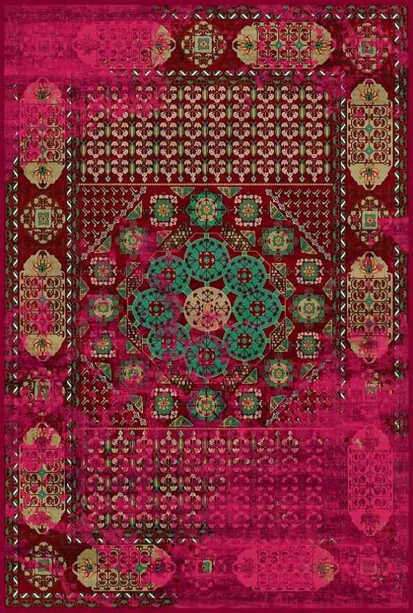 فرشینه و قالیچه مدرن مناسب حال و پذیرایی برند دفه کد DAL M508