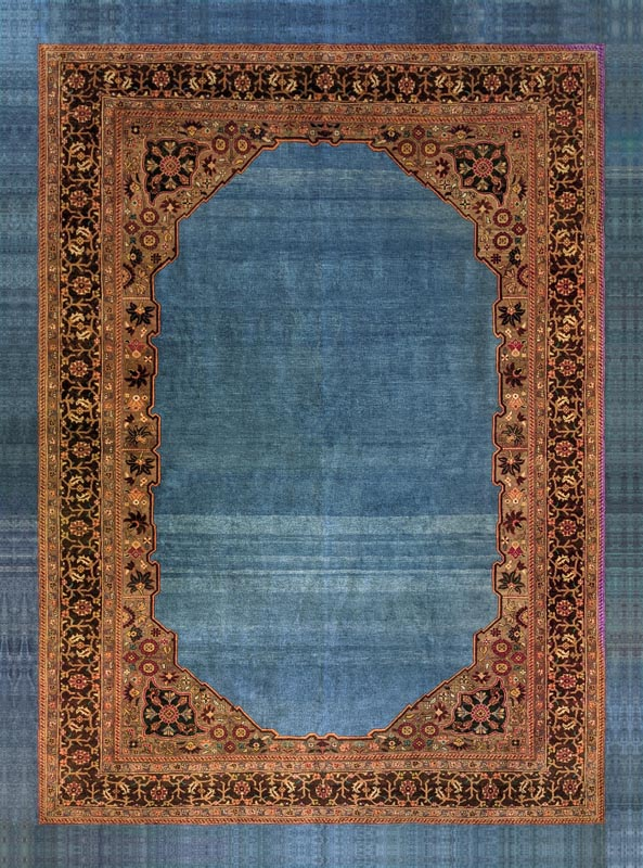 فرشینه و قالیچه مدرن مناسب حال و پذیرایی برند دفه کد DAL M510