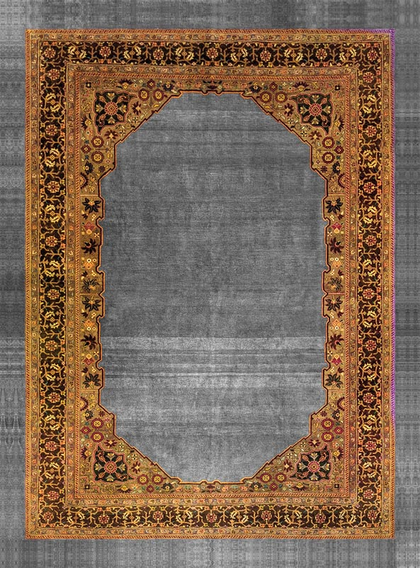 فرشینه و قالیچه مدرن مناسب حال و پذیرایی برند دفه کد DAL M511