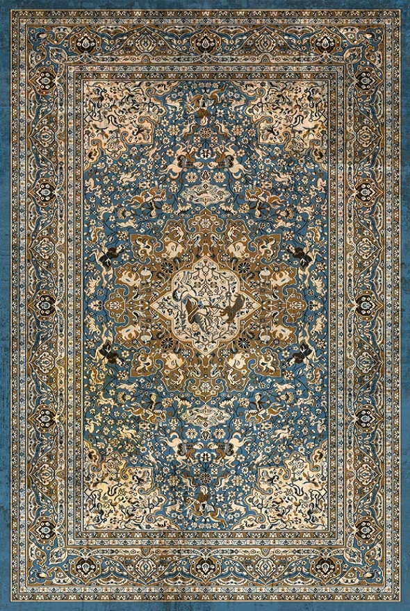 فرشینه و قالیچه مدرن مناسب حال و پذیرایی برند دفه کد DAL M514