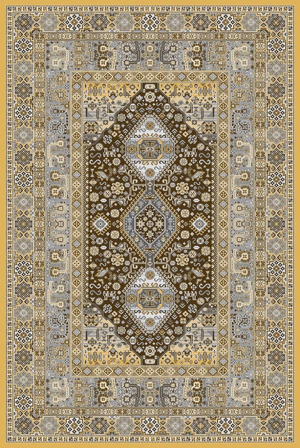 فرشینه و قالیچه مدرن مناسب حال و پذیرایی برند دفه کد DAL M517