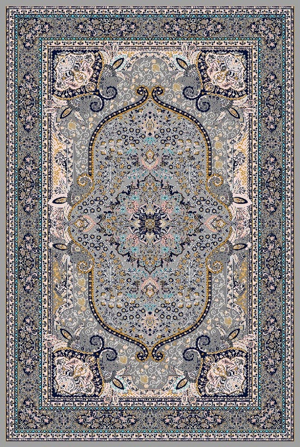 فرشینه و قالیچه مدرن مناسب حال و پذیرایی برند دفه کد DAL M520