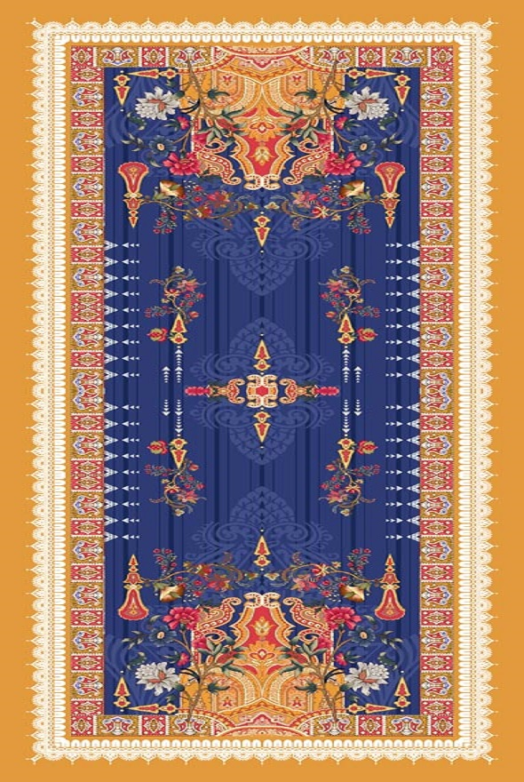 فرشینه و قالیچه مدرن مناسب حال و پذیرایی برند دفه کد DAL M521