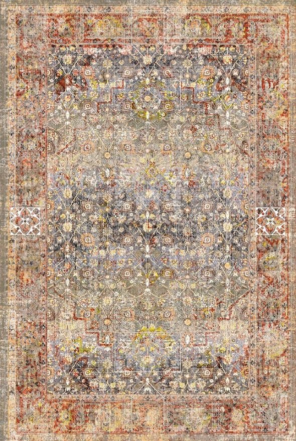 فرشینه و قالیچه مدرن مناسب حال و پذیرایی برند دفه کد DAL M547