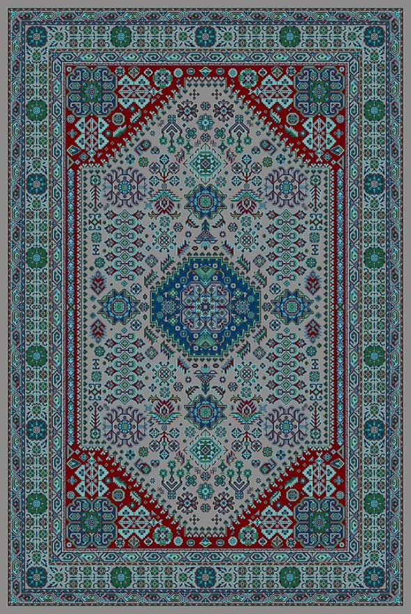 فرشینه و قالیچه مدرن مناسب حال و پذیرایی برند دفه کد DAL M559