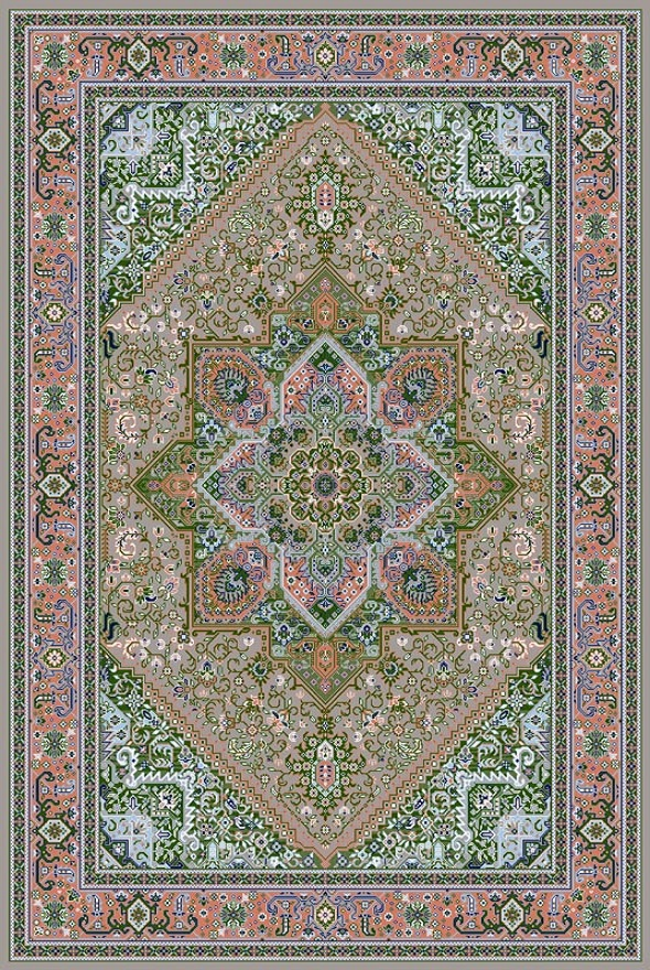 فرشینه و قالیچه مدرن مناسب حال و پذیرایی برند دفه کد DAL M580