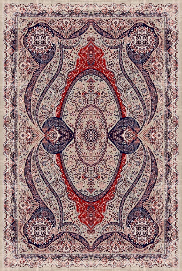 فرشینه و قالیچه مدرن مناسب حال و پذیرایی برند دفه کد DAL M596