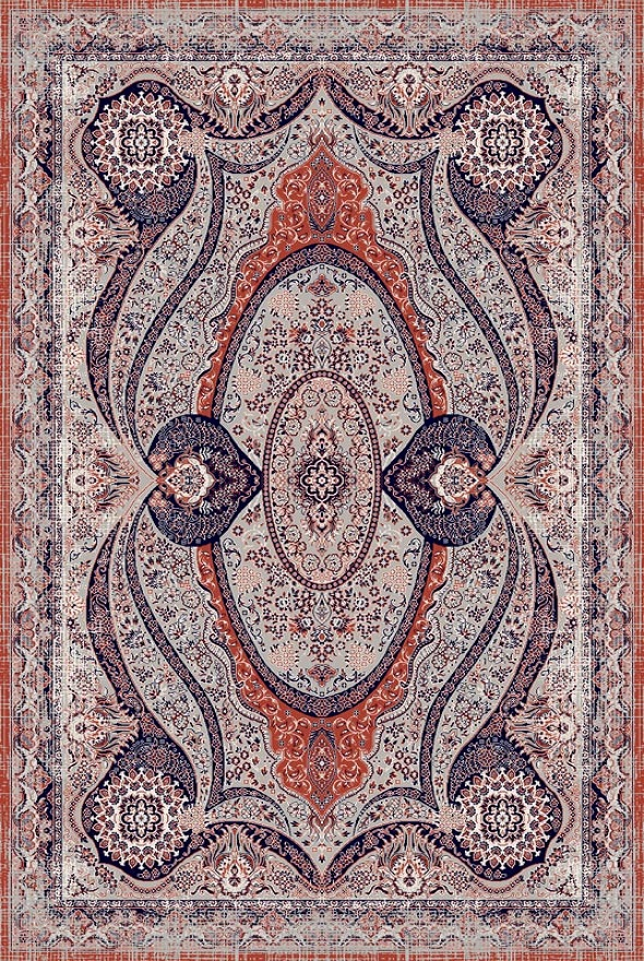 فرشینه و قالیچه مدرن مناسب حال و پذیرایی برند دفه کد DAL M597