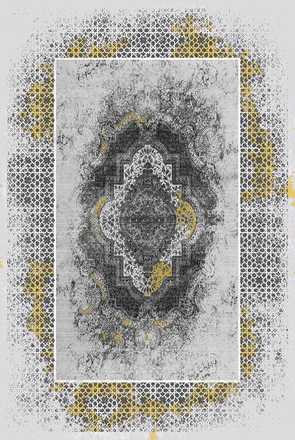 فرشینه و قالیچه مدرن مناسب حال و پذیرایی برند دفه کد DAL M624