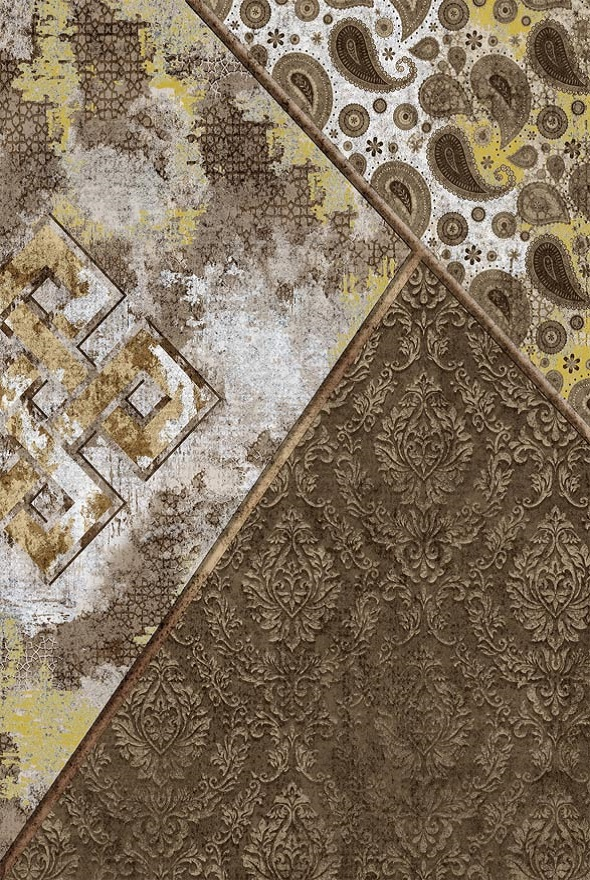 فرشینه و قالیچه مدرن مناسب حال و پذیرایی برند دفه کد DAL M646