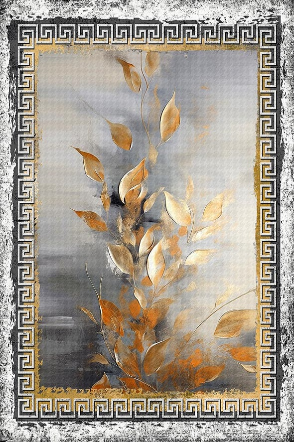 فرشینه و قالیچه مدرن مناسب حال و پذیرایی برند دفه کد DAL M681