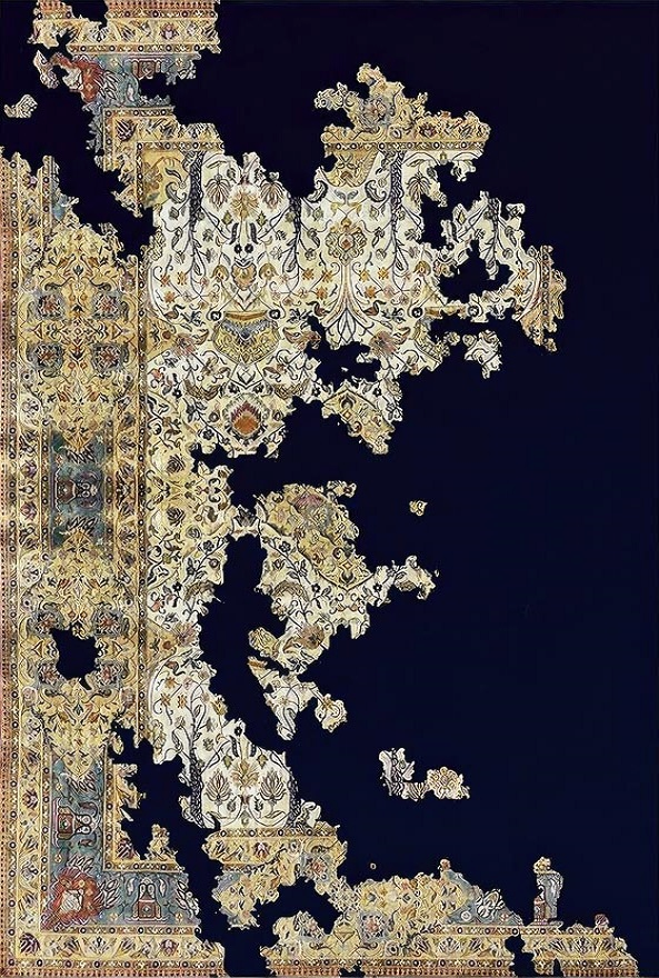 فرشینه و قالیچه مدرن مناسب حال و پذیرایی برند دفه کد DAL M713