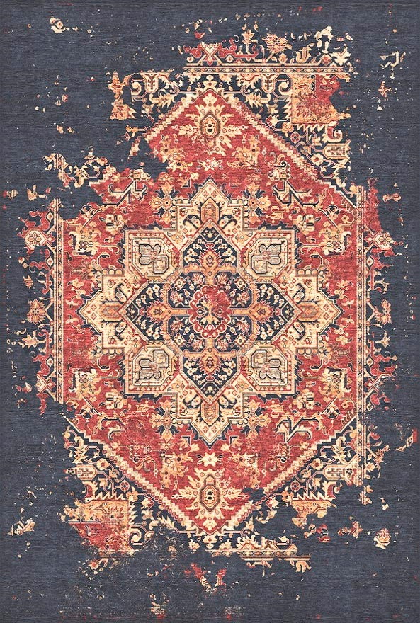 فرشینه و قالیچه مدرن مناسب حال و پذیرایی برند دفه کد DAL M724