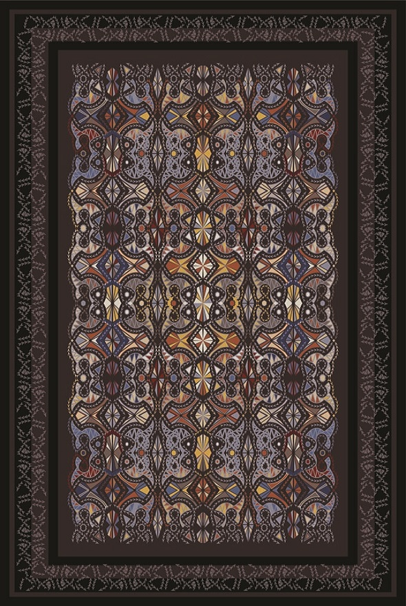 فرشینه و قالیچه مدرن مناسب حال و پذیرایی برند دفه کد DAL M728