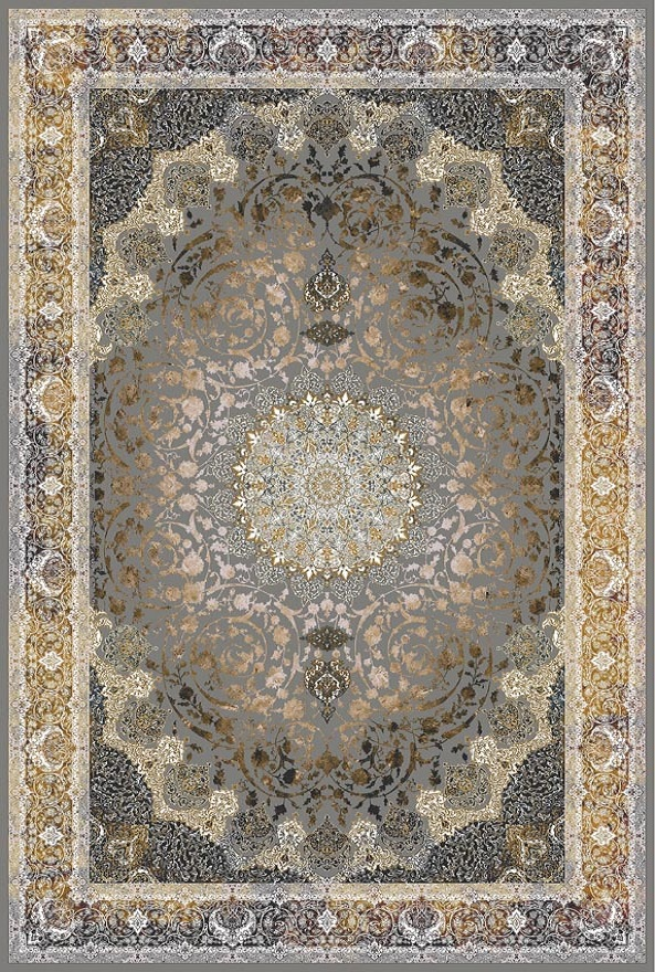 فرشینه و قالیچه مدرن مناسب حال و پذیرایی برند دفه کد DAL M732