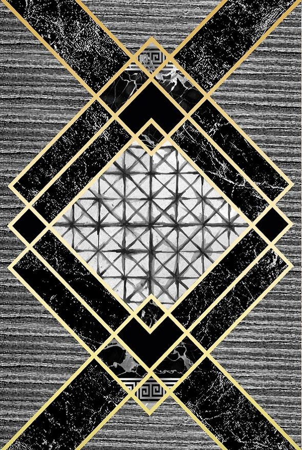 فرشینه و قالیچه مدرن مناسب حال و پذیرایی برند دفه کد DAL M745