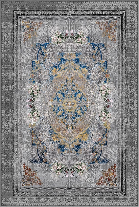 فرشینه و قالیچه مدرن مناسب حال و پذیرایی برند دفه کد DAL M772