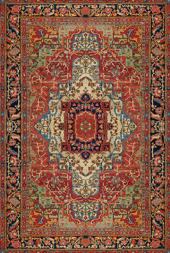 فرشینه و قالیچه طرح گلیم مناسب حال و پذیرایی برند دفه کد DAL G828