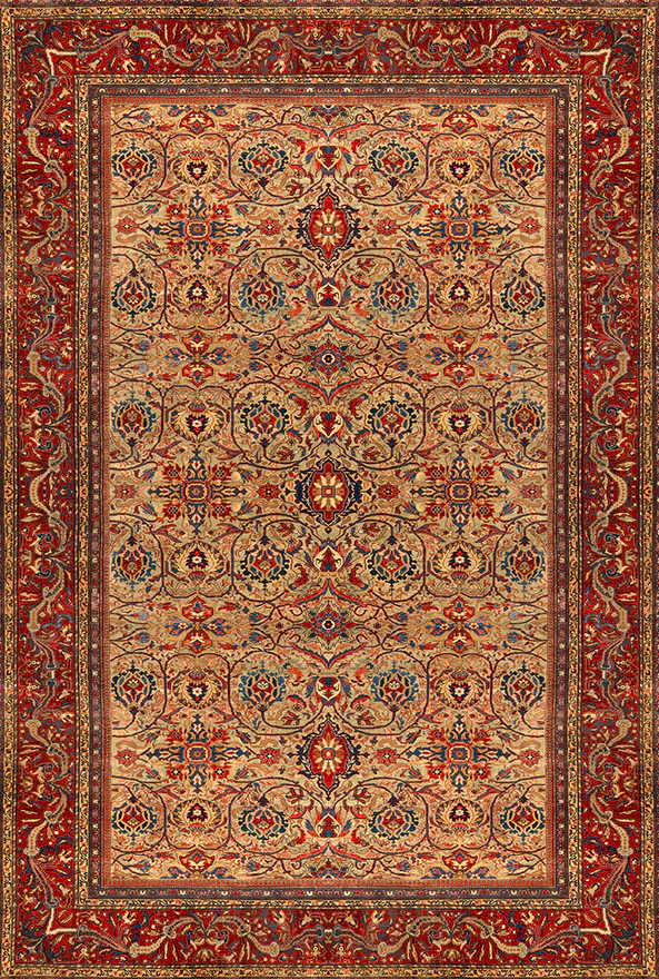 فرشینه و قالیچه طرح گلیم مناسب حال و پذیرایی برند دفه کد DAL G831