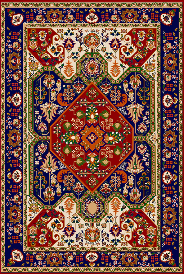 فرشینه و قالیچه طرح گلیم مناسب حال و پذیرایی برند دفه کد DAL G877