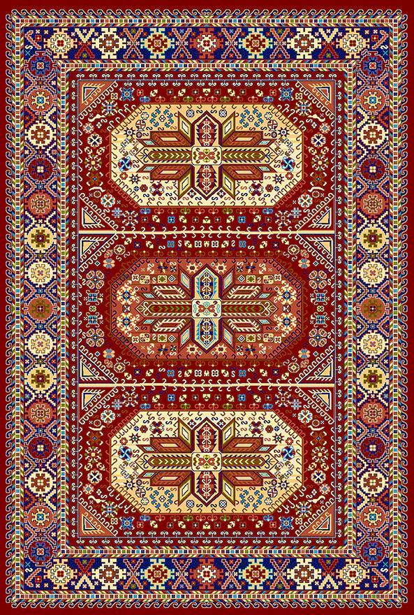 فرشینه و قالیچه طرح گلیم مناسب حال و پذیرایی برند دفه کد DAL G882