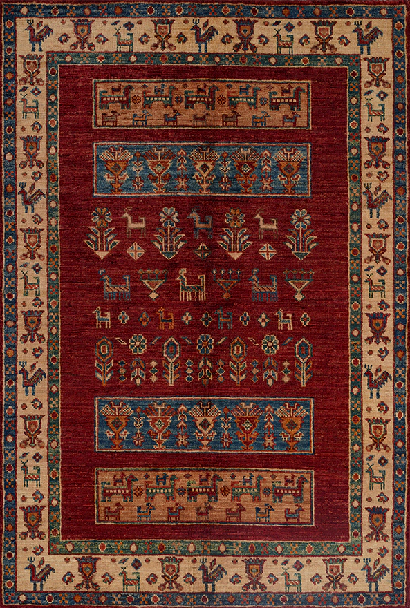 فرشینه و قالیچه طرح گلیم مناسب حال و پذیرایی برند دفه کد DAL G891