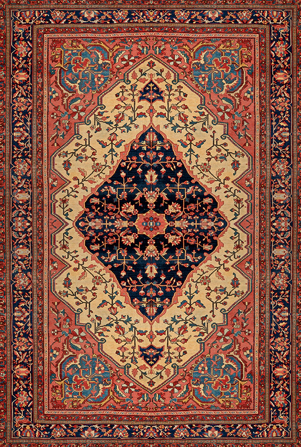 فرشینه و قالیچه طرح گلیم مناسب حال و پذیرایی برند دفه کد DAL G905