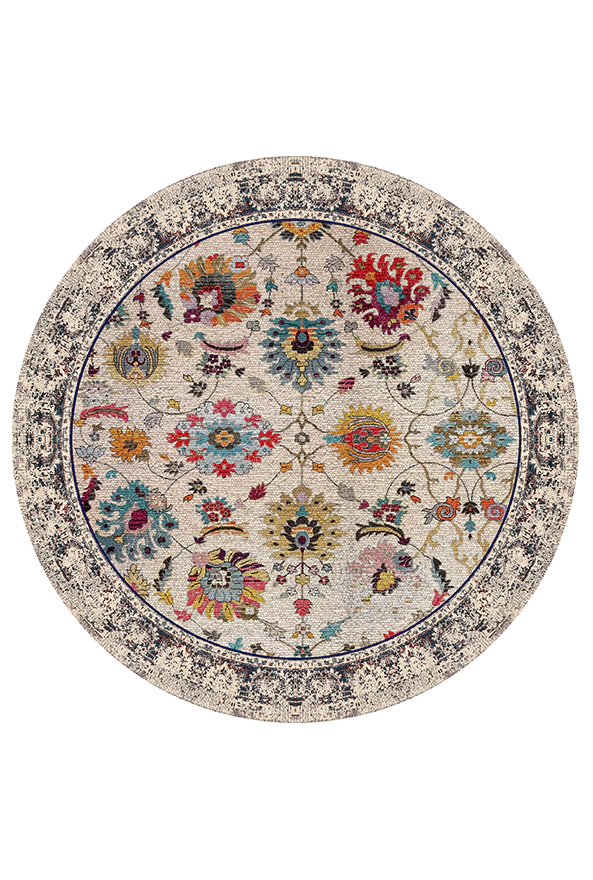 فرشینه گرد مدرن مناسب حال و پذیرایی برند دفه کد DAL DI1327