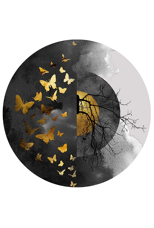 فرشینه گرد مدرن مناسب حال و پذیرایی برند دفه کد DAL DI1335