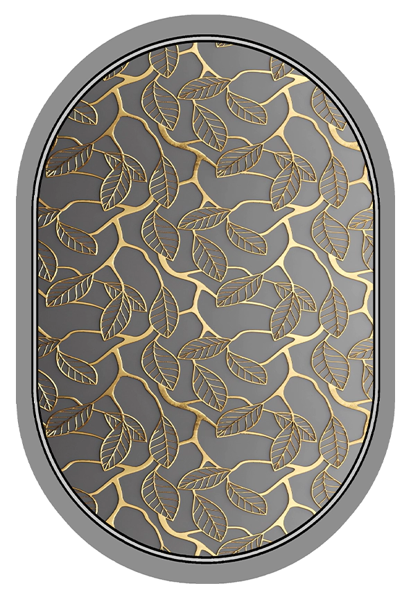 پادری بیضی مدرن مناسب حال و پذیرایی کد DAL BZ1406