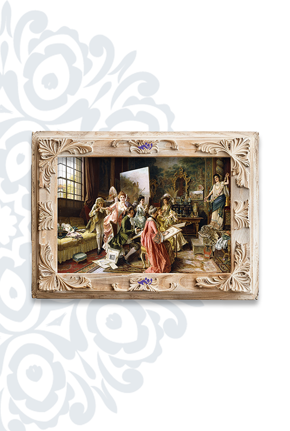 تابلو فرش ابریشم ماشینی برند دفه کد TEF 312