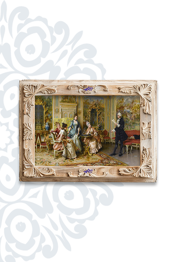 تابلو فرش ابریشم ماشینی برند دفه کد TEF 314