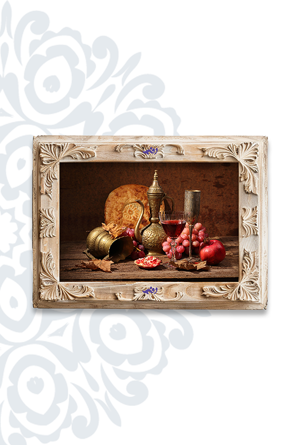 تابلو فرش ابریشم ماشینی برند دفه کد TEF 315