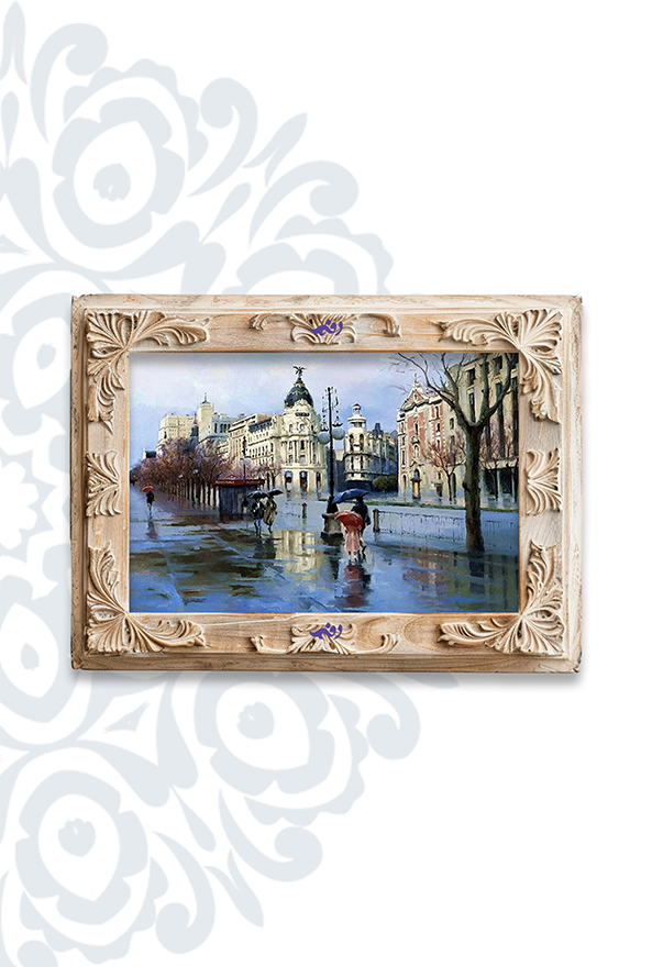 تابلو فرش ابریشم ماشینی برند دفه کد TEF 327