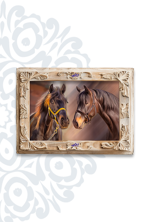 تابلو فرش ابریشم ماشینی برند دفه کد TEF 329