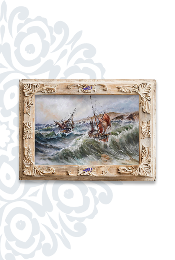 تابلو فرش ابریشم ماشینی برند دفه کد TEF 337