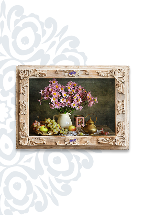 تابلو فرش ابریشم ماشینی برند دفه کد TEF 347