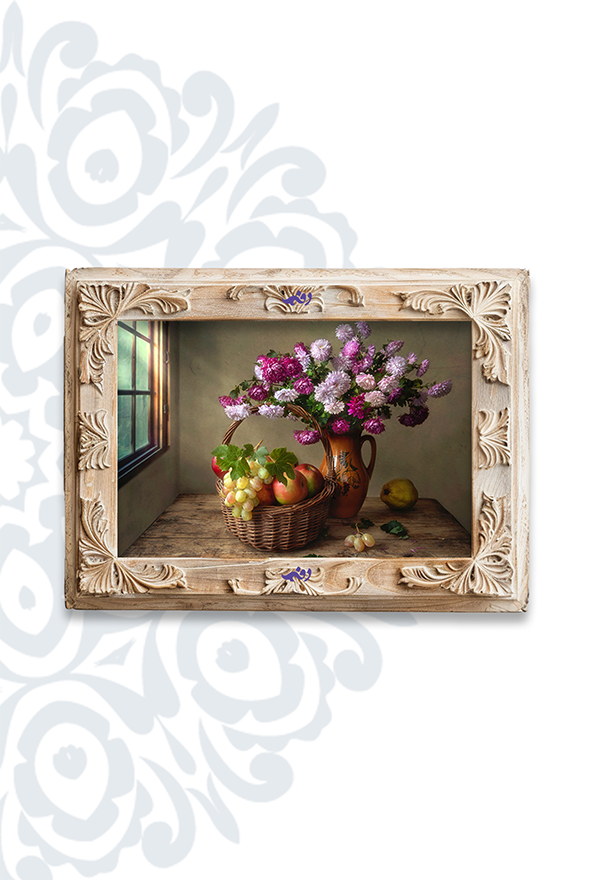 تابلو فرش ابریشم ماشینی برند دفه کد TEF 364