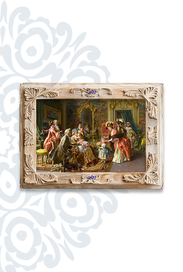 تابلو فرش ابریشم ماشینی برند دفه کد TEF 367