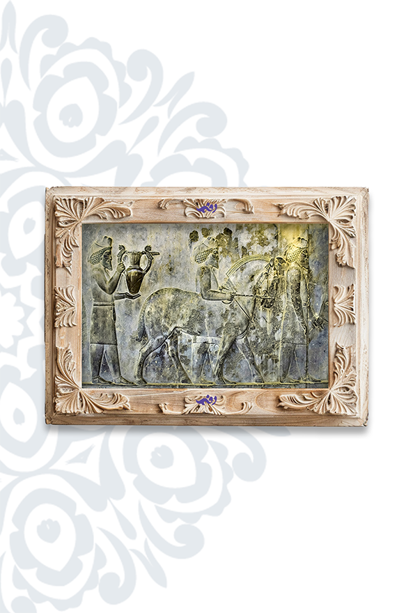 تابلو فرش ابریشم ماشینی برند دفه کد TEF 381