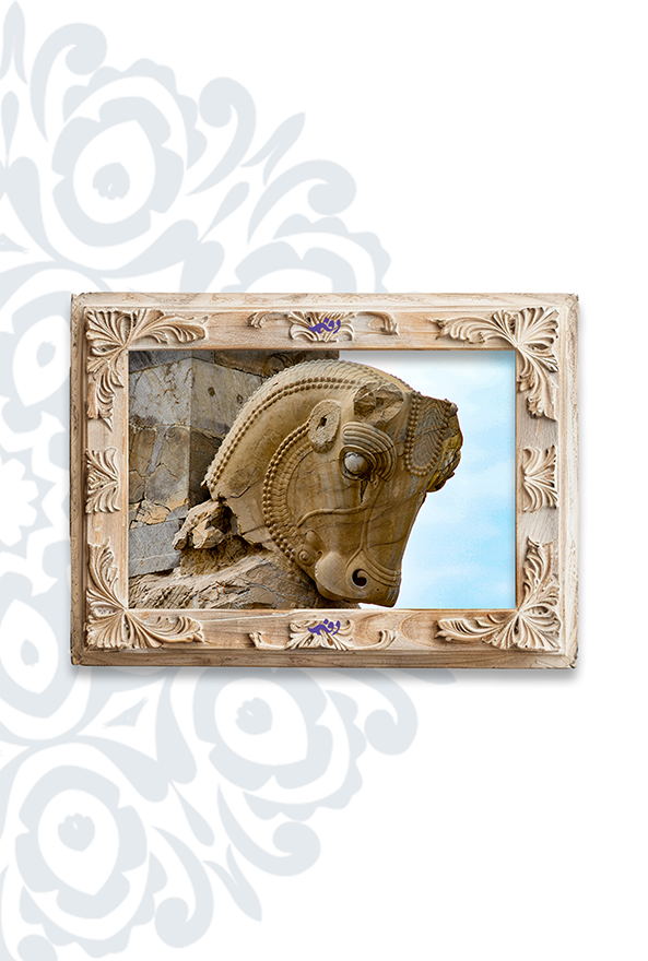 تابلو فرش ابریشم ماشینی برند دفه کد TEF 383