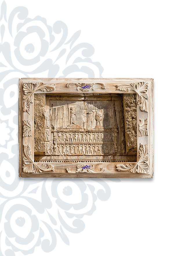 تابلو فرش ابریشم ماشینی برند دفه کد TEF 384