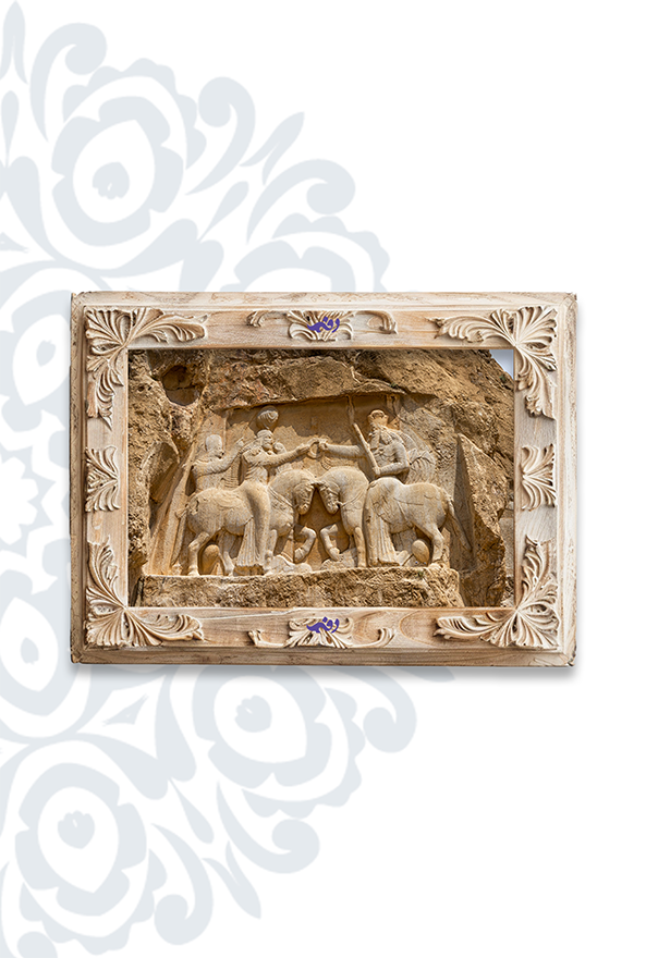 تابلو فرش ابریشم ماشینی برند دفه کد TEF 393