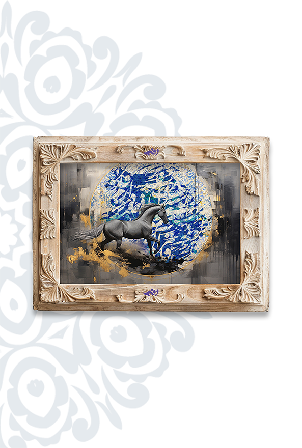 تابلو فرش ابریشم ماشینی برند دفه کد TEF 394