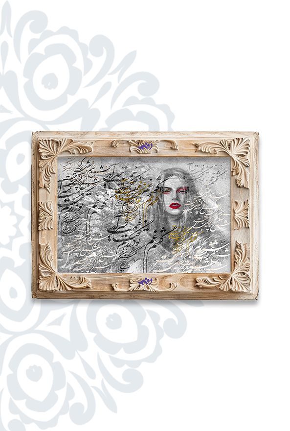 تابلو فرش ابریشم ماشینی برند دفه کد TEF 396