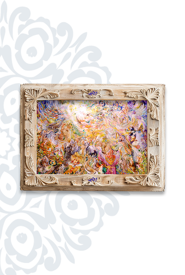 تابلو فرش ابریشم ماشینی برند دفه کد TEF 401